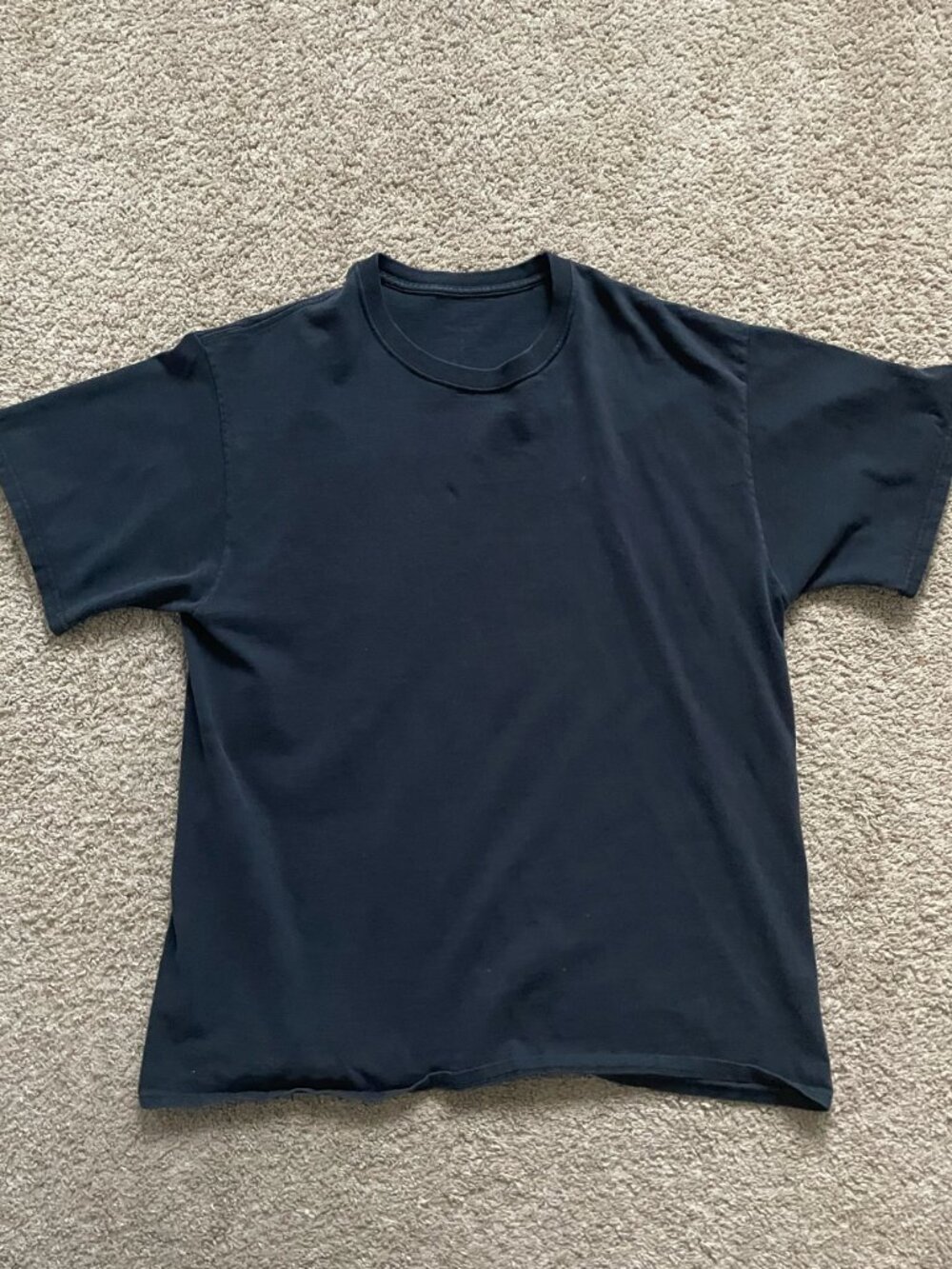Oversized Thrifted Vintage Navy Blue Tee